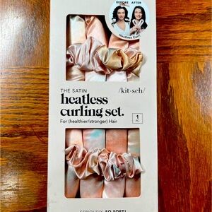 NEW! Kitsch SATIN HEATLESS CURLING SET - For Perfect Curls, Strengthen & Protect